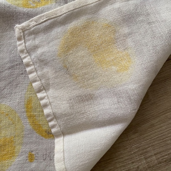 VTG 1960s Vera Linen Lemon Tea Towel Dishtowel Vera Neumann - Picture 9 of 9